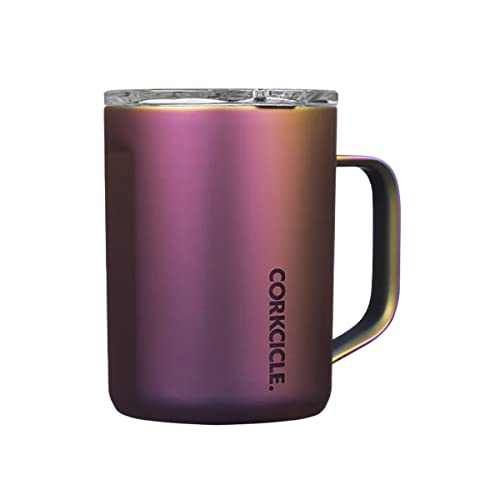 Corkcicle Coffee Mug, Insulated Travel Coffee Cup with Lid, Stainless Steel, Spill Proof for Coffee, Tea, and Hot Cocoa, Nebula, 16 oz