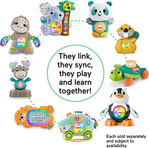 Fisher-Price Linkimals Cool Beats Penguin - UK English Edition, Musical Infant Toy with Lights, motions, and Educational Songs for Infants and Toddlers, HCJ54