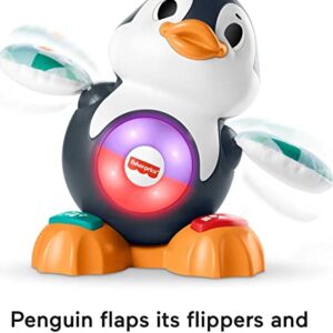 Fisher-Price Linkimals Cool Beats Penguin - UK English Edition, Musical Infant Toy with Lights, motions, and Educational Songs for Infants and Toddlers, HCJ54