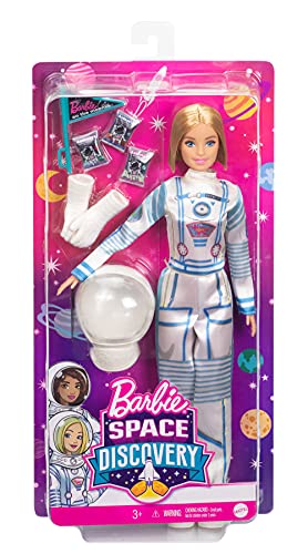 Barbie 0887961921328 GTW30-Space Discovery Astronaut Doll, Mixed