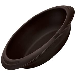 LURCH Germany Flexiform Oval Bread Pan For Baking All Kinds Of Bread | Mold Is Made Of 100% BPA-Free Premium Platinum Silicone | 9.4" x 7.1" - Brown