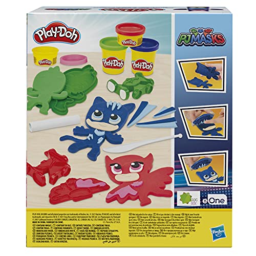 Play-Doh PJ Masks Hero Set, PJ Masks Playset with 12 Cans, Preschool Toys, Superhero Toys, PJ Masks Toys for 3 Year Old Boys and Girls and Up