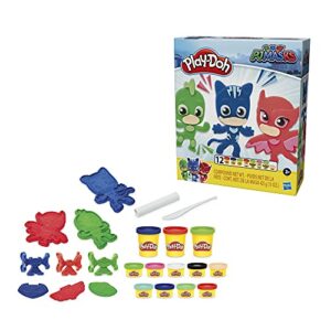 Play-Doh PJ Masks Hero Set, PJ Masks Playset with 12 Cans, Preschool Toys, Superhero Toys, PJ Masks Toys for 3 Year Old Boys and Girls and Up