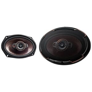 kenwood kfc-691 concert series car speakers (pair) - 6"x9" 5-way speakers, 650w, 4-ohm impedance, polypropylene woofer & balanced dome tweeter, acoustic sound harmonizer technology