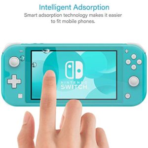 NEW'C Pack of 3, Glass Screen Protector for Nintendo Switch Lite, Tempered Glass Anti-Scratch, Anti-Fingerprints, Bubble-Free, 9H Hardness, 0.33mm Ultra Transparent, Ultra Resistant