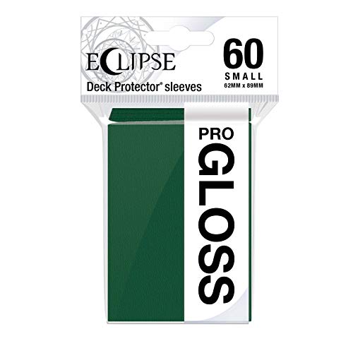 Ultra Pro - Eclipse Gloss Small Sleeves 60 Count (Forest Green) - Protect All Your Gaming Cards, Sports Cards, and Collectible Cards with Ultra Pro's ChromaFusion Technology