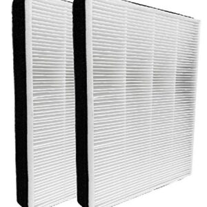 Nispira F2 True HEPA Filter Replacement Compatible with Filtrete Room Air Purifier FAP-C02WA-G2, FAP-C03BA-G2, FAP-T03BA-G2, 2 Packs