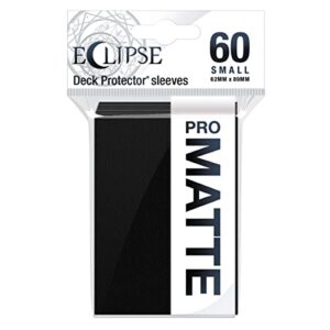 ultra pro - eclipse matte small sleeves 60 pack - jet black