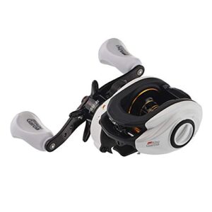abu garcia max pro low profile baitcast reel, size lp (1539728), 7 stainless steel ball bearings + 1 roller bearing, synthetic star drag, max of 15lb | 6.8kg, multi