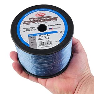 Berkley ProSpec® Chrome, Ocean Blue, 25lb | 11.3kg, 1000yd | 914m Monofilament Fishing Line, Suitable for Saltwater Environments