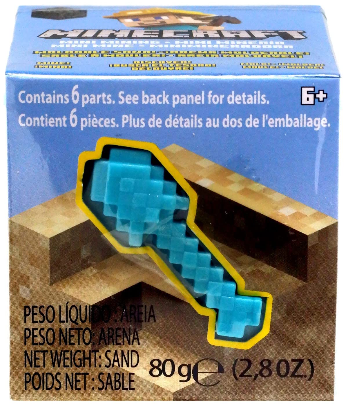 Minecraft Mini Elementals Cave Exploration Set and Environment Accessory with Moldable Sand for Added Creativity, Creative, Hands-on Biome Build Toy, Gift for Minecraft fans Age 6 Years and Older