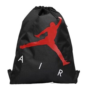 jordan boy's air drawstring gym sack (big kid) black one size