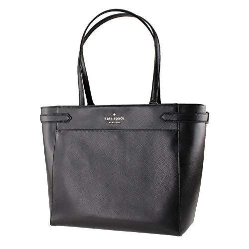 Kate Spade New York Staci Large Laptop Tote Leather Handbag Black wkru7099