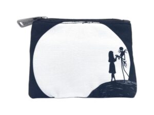 loungefly nightmare before christmas jack and sally moon cosmetic pouch