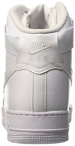 Nike Men's Air Force 1 High '07 Basketball Shoe, White/White, 9