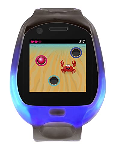 Little Tikes Tobi 2 Robot Smartwatch Amazon Exclusive, Gaming, Advanced Graphics, Motion-Activated Selfie Camera, Fun Expressions, Games, Pedometer, Splashproof, Wireless Connectivity, Video, Black 6+