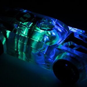 Marble Racers Light Up 1:43 Scale Quick Shot Pull-Back Motor Race Cars - Green & Orange