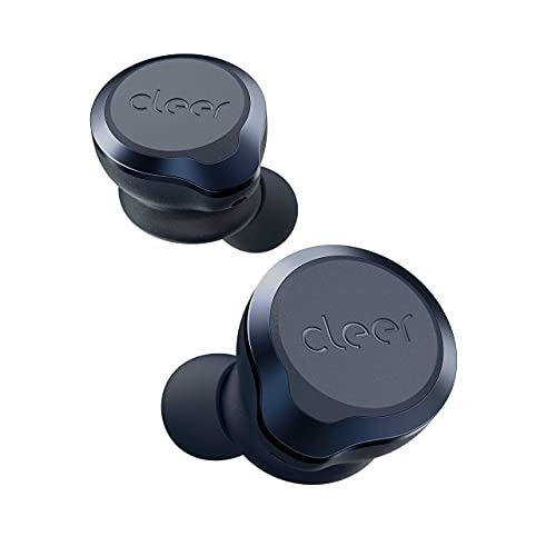 Cleer Audio Ally Plus II True Wireless Noise Cancelling Earbuds, Long Lasting 33 Hour Battery, Best Bluetooth Earbuds, Smart Controls Mobile App, Midnight Blue