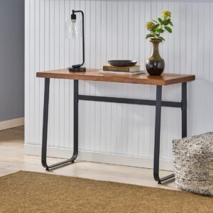 Christopher Knight Home Breaden Desk, Black + Walnut