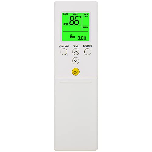 Replacement for Fujitsu Air Conditioner Remote Control AR-REM1U ARREM1U ASU9RLS3Y ASU12RLS3Y ASU15RLS3Y ASU30RLE, ASUG09LZAS ASUG12LZAS ASUG15LZAS Display in Both Fahrenheit and Celsius