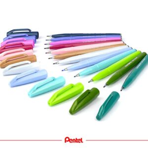 Pentel Brush Sign Pen - Fresh Shades 12pc Wallet