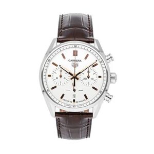 tag heuer chronograph automatic white dial men's watch cbn2013.fc6483