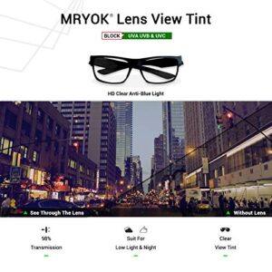 Mryok Blue Light Blocking Replacement Lenses for Bose Rondo S/M - HD Clear Anti-Blue Light