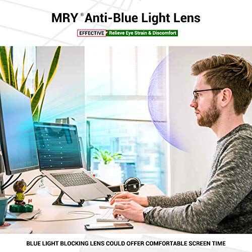 Mryok Blue Light Blocking Replacement Lenses for Bose Rondo S/M - HD Clear Anti-Blue Light