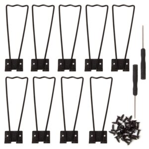 hapy shop 10 pieces black easel back iron photo frame easel back stand picture frame easel back with 30 pieces screws and 2 pieces screwdriver for photos pictures frames