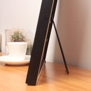 HAPY SHOP 10 Pieces Black Easel Back Iron Photo Frame Easel Back Stand Picture Frame Easel Back with 30 Pieces Screws and 2 Pieces Screwdriver for Photos Pictures Frames