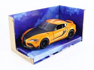 jada toys fast & furious 1:32 2020 toyota supra die-cast car, toys for kids and adults,yellow