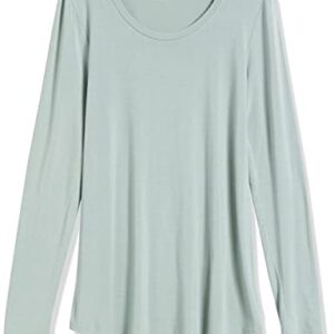 Amazon Essentials Women's Jersey Relaxed-Fit Long-Sleeve Scoopneck Swing Tunic (Previously Daily Ritual), Sage Green, Small