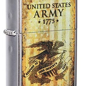 Zippo U.S. Army 1775 Street Chrome Pocket Lighter