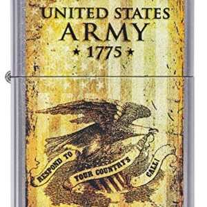 Zippo U.S. Army 1775 Street Chrome Pocket Lighter