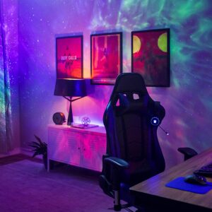 BlissLights Sky Lite 2.0 - RGB LED Laser Star Projector, Galaxy Lighting, Nebula Lamp (Green Stars, Smart App)