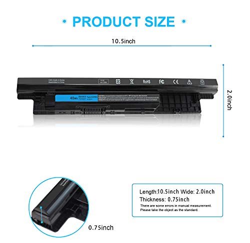 40WH XCMRD 14.8V Battery for Dell Inspiron 15 3000 Series 15 3521 3537 3531 3542 3543 3541 3878 15R 5521 5537 17 3721 3737 17R 5737 5721 14 3421 3442 3443 Latitude 3440 3540 P28F P40F P26E T1G4M 49VTP