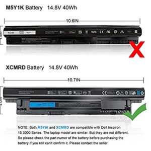 40WH XCMRD 14.8V Battery for Dell Inspiron 15 3000 Series 15 3521 3537 3531 3542 3543 3541 3878 15R 5521 5537 17 3721 3737 17R 5737 5721 14 3421 3442 3443 Latitude 3440 3540 P28F P40F P26E T1G4M 49VTP