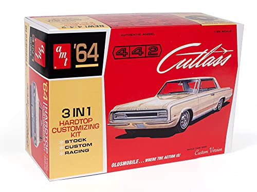 AMT 1964 Olds Cutlass 442 Hardtop 1:25 Scale Model Kit, Factory Color