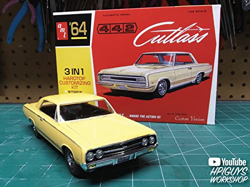 AMT 1964 Olds Cutlass 442 Hardtop 1:25 Scale Model Kit, Factory Color