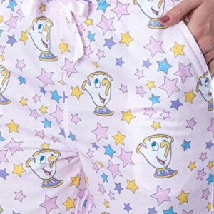 Disney Princess Women's Beauty And The Beast Chip Potts Smooth Touch Sleep Bottoms Lounge Pajama Pants (X-Small)