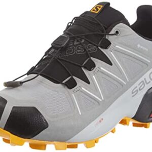 Salomon Speedcross 5 Gore-tex Trail Running Shoes for Men, Monument/Black/Saffron, 12