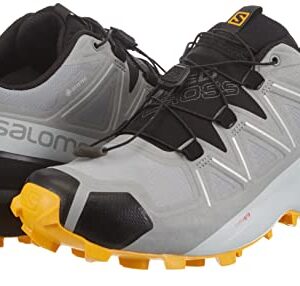 Salomon Speedcross 5 Gore-tex Trail Running Shoes for Men, Monument/Black/Saffron, 12