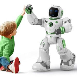 ruko robot toys for kids, large smart remote control carle robots with voice and app control, music, dance, record, programmable, interactive, gifts for kids 4 5 6 7 8 9 year old boys and girls