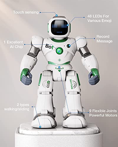 Ruko Robot Toys for Kids, Large Smart Remote Control Carle Robots with Voice and App Control, Music, Dance, Record, Programmable, Interactive, Gifts for Kids 4 5 6 7 8 9 Year Old Boys and Girls