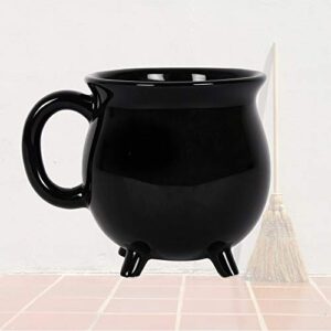 witch's brew black cauldron coffee mug 12 fl oz ceramic drinkware halloween decor tabletop