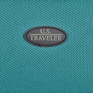 U.S. Traveler Rio Rugged Fabric Expandable Carry-on Luggage Set, Teal, 2 Wheel