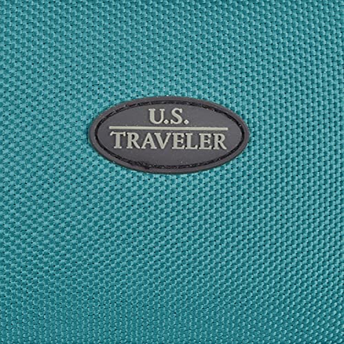 U.S. Traveler Rio Rugged Fabric Expandable Carry-on Luggage Set, Teal, 2 Wheel