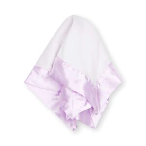 bamboo little baby security blanket lovey, 15"x15", lavender, mini baby blanky