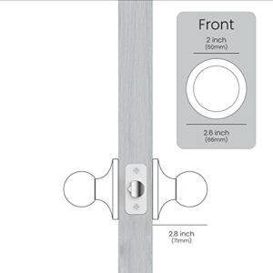 Lockly Entry Doorknob Set (Satin Nickel)