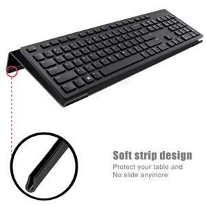 ZFBBComputer Keyboard Stand Acrylic Keyboard Tray with Rubber Strip Ticker Acrylic Keyboard Riser Holder for Easy Ergonomic Typing and Working at Home and Office